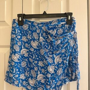 Zara floral wrap skort
